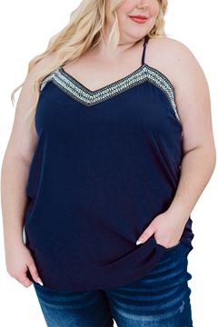 Immagine di PLUS SIZE BLUE SUN TANK TOP